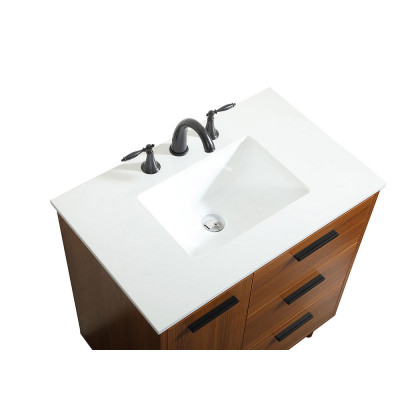 Elegant Bathroom Vanity - Teak (VF47030MTK)