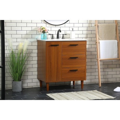 Elegant Bathroom Vanity - Teak (VF47030MTK)
