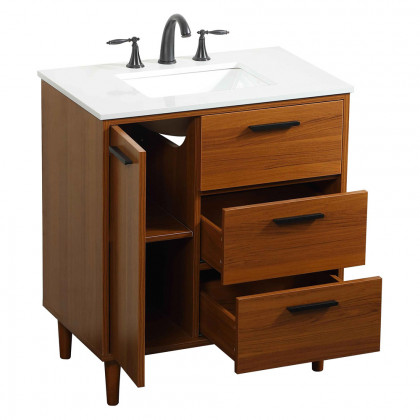 Elegant Bathroom Vanity - Teak (VF47030MTK)