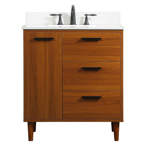 Elegant Bathroom Vanity - Teak (VF47030MTK-BS)