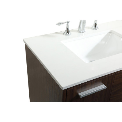 Elegant Bathroom Vanity - Walnut (VF47030MWT)