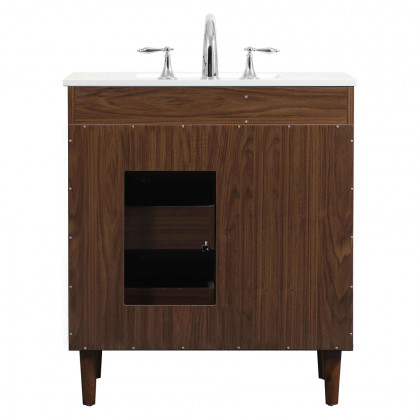 Elegant Bathroom Vanity - Walnut (VF47030MWT)