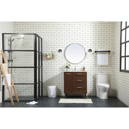 Elegant Bathroom Vanity - Walnut (VF47030MWT)