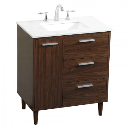 Elegant Bathroom Vanity - Walnut (VF47030MWT)