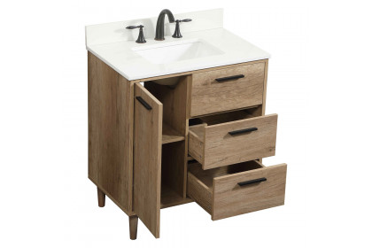 Elegant™ VF47030NT-BS Bathroom Vanity - Natural Oak
