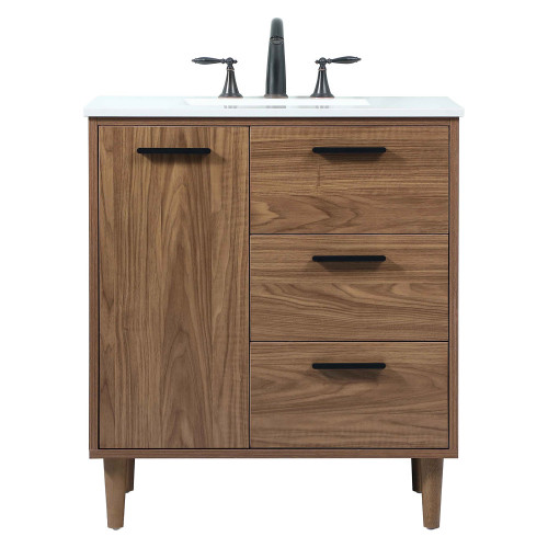 Elegant Bathroom Vanity - Walnut Brown (VF47030WB)