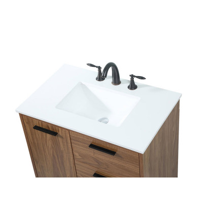 Elegant Bathroom Vanity - Walnut Brown (VF47030WB)