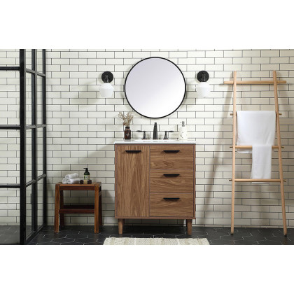 Elegant Bathroom Vanity - Walnut Brown (VF47030WB)