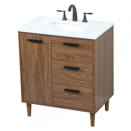 Elegant Bathroom Vanity - Walnut Brown (VF47030WB)