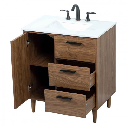 Elegant Bathroom Vanity - Walnut Brown (VF47030WB)