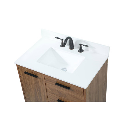 Elegant Bathroom Vanity - Walnut Brown (VF47030WB-BS)