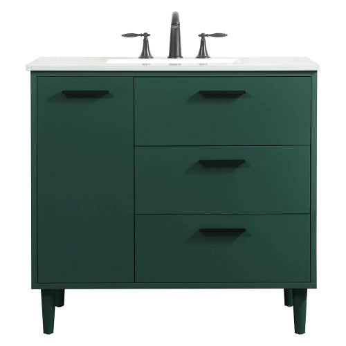 Elegant Bathroom Vanity - Green (VF47036MGN)