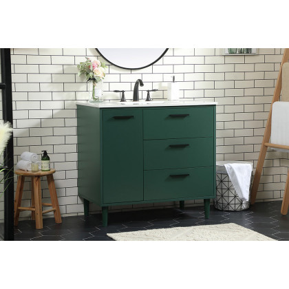 Elegant Bathroom Vanity - Green (VF47036MGN)