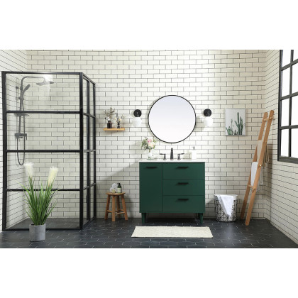 Elegant Bathroom Vanity - Green (VF47036MGN)