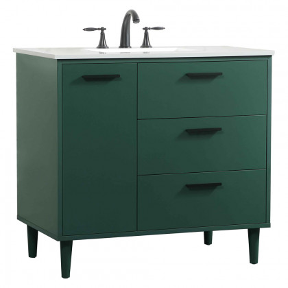 Elegant Bathroom Vanity - Green (VF47036MGN)