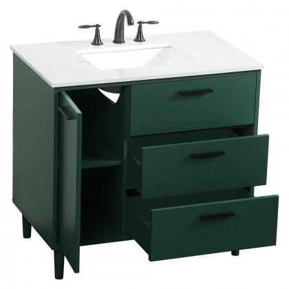 Elegant Bathroom Vanity - Green (VF47036MGN)
