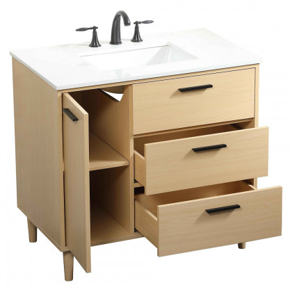Elegant Bathroom Vanity - Maple (VF47036MMP)