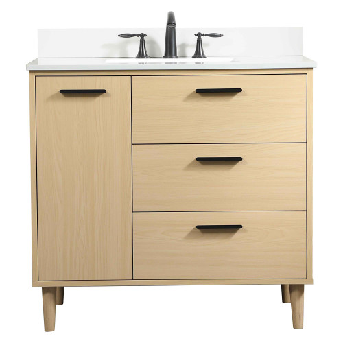 Elegant Bathroom Vanity - Maple (VF47036MMP-BS)