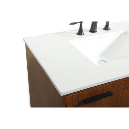 Elegant Bathroom Vanity - Teak (VF47036MTK)