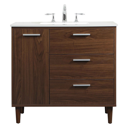 Elegant Bathroom Vanity - Walnut (VF47036MWT)