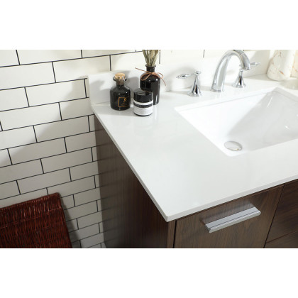 Elegant Bathroom Vanity - Walnut (VF47036MWT-BS)