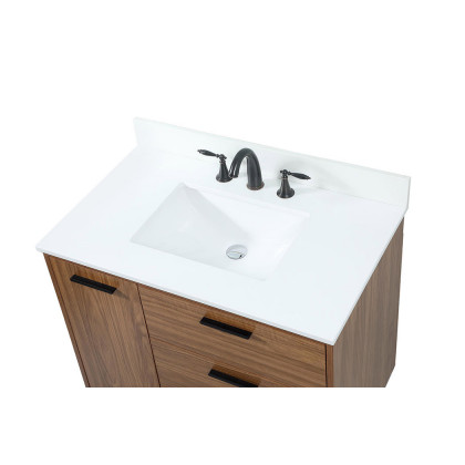 Elegant Bathroom Vanity - Walnut Brown (VF47036WB-BS)
