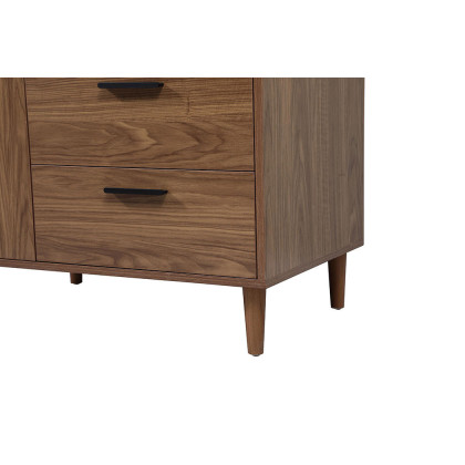 Elegant Bathroom Vanity - Walnut Brown (VF47036WB-BS)