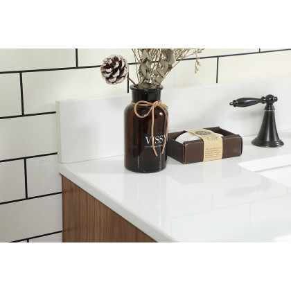 Elegant Bathroom Vanity - Walnut Brown (VF47036WB-BS)