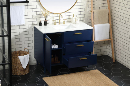 Elegant™ VF47042MBL Bathroom Vanity - Blue