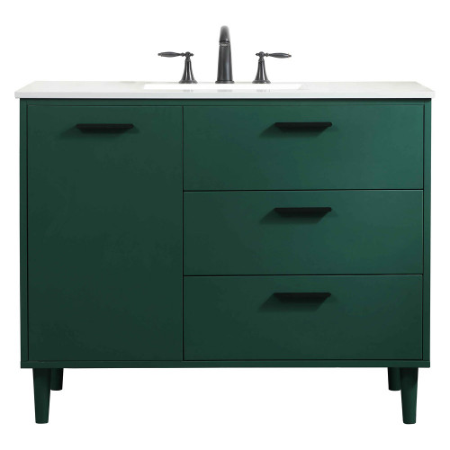 Elegant Bathroom Vanity - Green (VF47042MGN)