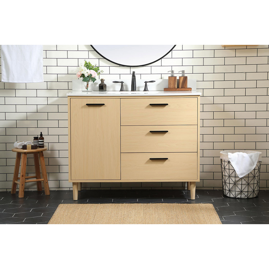 Elegant Bathroom Vanity - Maple (VF47042MMP-BS)