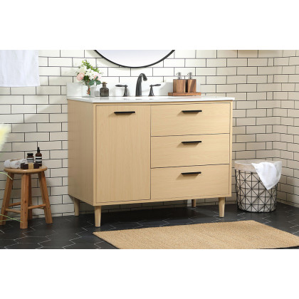 Elegant Bathroom Vanity - Maple (VF47042MMP-BS)
