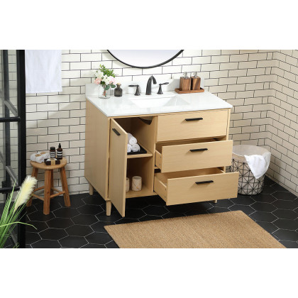 Elegant Bathroom Vanity - Maple (VF47042MMP-BS)