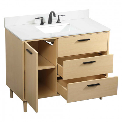 Elegant Bathroom Vanity - Maple (VF47042MMP-BS)