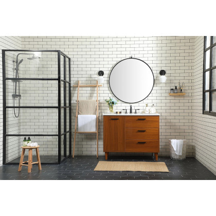 Elegant Bathroom Vanity - Teak (VF47042MTK)
