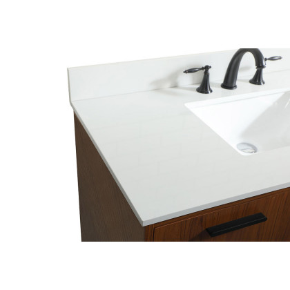 Elegant Bathroom Vanity - Teak (VF47042MTK-BS)