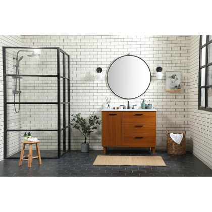 Elegant Bathroom Vanity - Teak (VF47042MTK-BS)