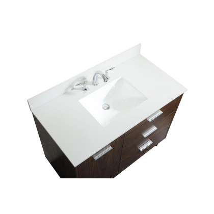 Elegant Bathroom Vanity - Walnut (VF47042MWT-BS)