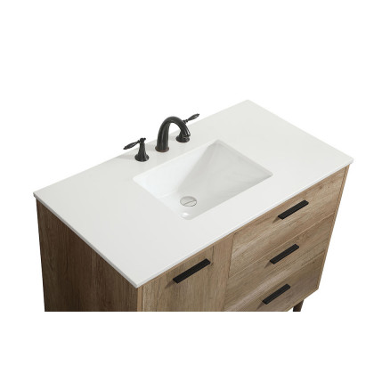 Elegant Bathroom Vanity - Natural Oak (VF47042NT)