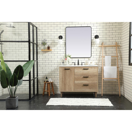 Elegant Bathroom Vanity - Natural Oak (VF47042NT)