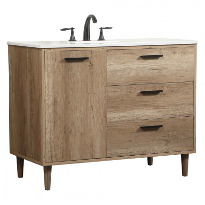 Elegant Bathroom Vanity - Natural Oak (VF47042NT)