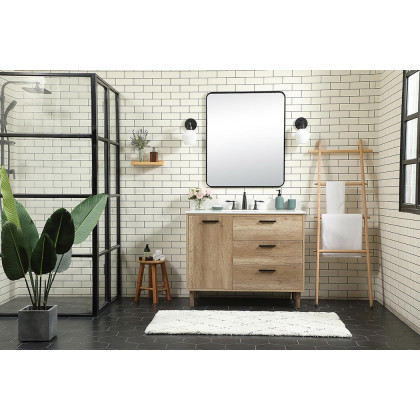 Elegant Bathroom Vanity - Natural Oak (VF47042NT-BS)