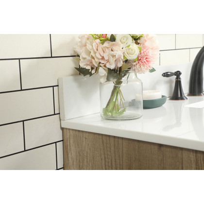 Elegant Bathroom Vanity - Natural Oak (VF47042NT-BS)