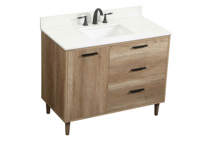 Elegant™ VF47042NT-BS Bathroom Vanity - Natural Oak
