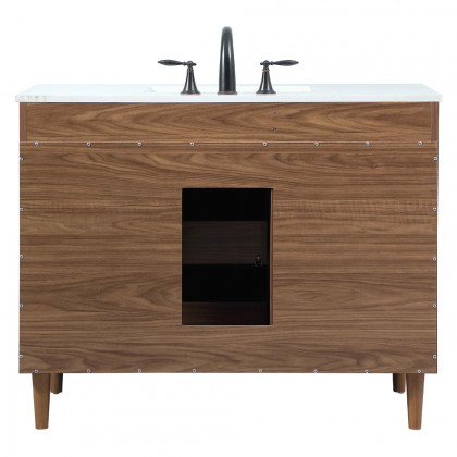 Elegant Bathroom Vanity - Walnut Brown (VF47042WB)