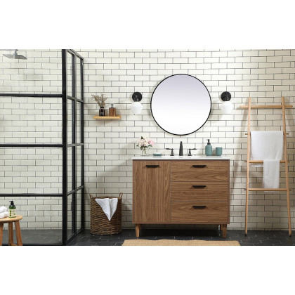 Elegant Bathroom Vanity - Walnut Brown (VF47042WB)