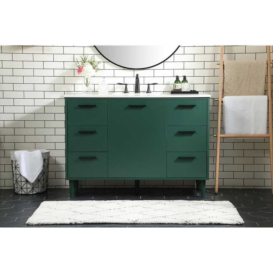 Elegant Bathroom Vanity - Green (VF47048MGN)
