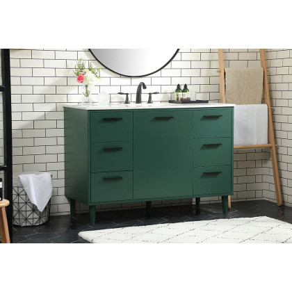 Elegant Bathroom Vanity - Green (VF47048MGN)