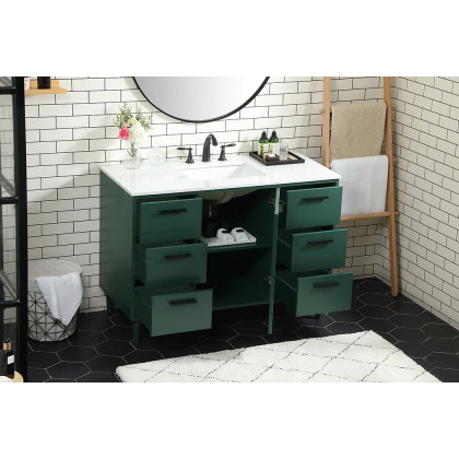 Elegant Bathroom Vanity - Green (VF47048MGN)