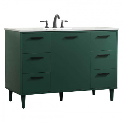 Elegant Bathroom Vanity - Green (VF47048MGN)